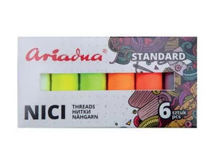 Zestaw nici Talia 120/200mb 6 kolorów FLASH Ariadna - Pasmanteria - miniaturka - grafika 1