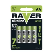 Baterie i akcesoria - Bateria alkaliczna Raver Ultra Alkaline AA (LR6) blister 4 sztuki - miniaturka - grafika 1