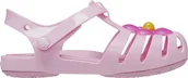 Buty dla dziewczynek - Crocs Sandały dla dzieci Crocs Isabela Charm Sandals różowe 208445 6S0 19-20 - miniaturka - grafika 1
