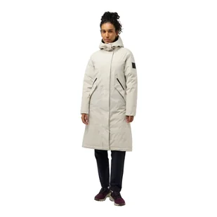 Damski płaszcz puchowy Jack Wolfskin BRANDENBURGER COAT W seal - S - Płaszcze damskie - miniaturka - grafika 1