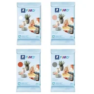 Masy plastyczne - FIMO Pasta powietrzna - STAEDTLER - 4 pasty polimerowe - Wielobarwna - 250 g - miniaturka - grafika 1