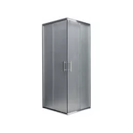 Kabiny prysznicowe - Mexen Rio kabina prysznicowa kwadratowa 90 x 90 cm, szron, chrom -  860-090-090-01-30 - miniaturka - grafika 1