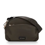 Torebki damskie - Damska torebka crossbody z nylonu zielona - miniaturka - grafika 1