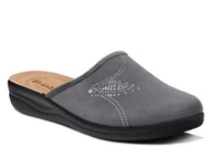 Kapcie damskie - Kapcie damskie pantofle domowe Inblu CF-48 szare z zakrytymi palcami-36 - miniaturka - grafika 1