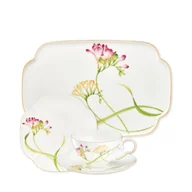 Serwisy do kawy i herbaty - Zestaw do herbaty z paterą na 6 osób porcelanowy AROMA di FRESIA - miniaturka - grafika 1