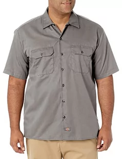 Dickies Męska koszula robocza z krótkim rękawem, szary (Silver Grey Sv)., 3XL - Koszule męskie - miniaturka - grafika 1
