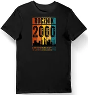 Koszulki męskie - Koszulka męska na 25 urodziny rocznik 2000 limitowana edycja czarna S - miniaturka - grafika 1