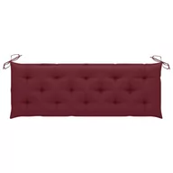 Poduszki na krzesła - vidaXL vidaXL Poduszka na ławkę ogrodową, winna czerwień, 150x50x7cm, tkanina - miniaturka - grafika 1