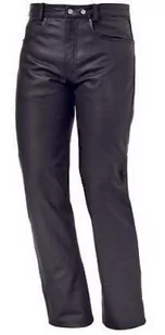 Bikers Gear Australia Nowe męskie miękkie skórzane spodnie motocyklowe Rock and Roll Comfort Leather Jeans ze skóry premium dla wygodnego dopasowania, czarne, rozmiar 2XL - Odzież motocyklowa - miniaturka - grafika 1