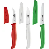 Noże kuchenne - BALLARINI Zestaw noży  Minicio 18700-003-0 Nóż x 3 Osłona noża x 3 - miniaturka - grafika 1