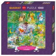 Puzzle - Heye 1000 ELEMENTÓW Szalony świat zwierząt 29799 - miniaturka - grafika 1