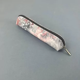 Etui saszetka piórnik mini paisley szare - Piórniki - miniaturka - grafika 1