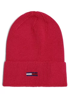 Tommy Jeans - Czapka damska, wyrazisty róż - Czapki damskie - miniaturka - grafika 1