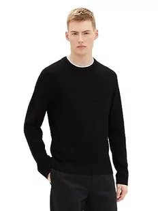 TOM TAILOR Denim sweter męski, 2999 - Black, XS - Swetry męskie - miniaturka - grafika 1