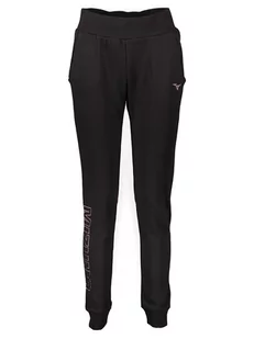 Mizuno Spodnie dresowe "Mizuno" w kolorze czarno-fioletowym - Spodnie sportowe damskie - miniaturka - grafika 1
