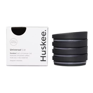 HUSKEE Pokrywka Huskee Charcoal 4 szt 9352913000129 - Inne naczynia kuchenne - miniaturka - grafika 1