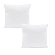 Poduszki - Poduszka Z Mikrofibry 40X40Cm Do Spania, Biała Pikowana, Zestaw 2Szt - miniaturka - grafika 1