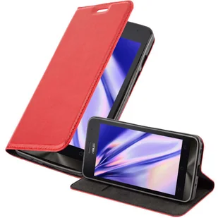 Etui ochronne Cadorabo do Asus ZenFone 5 2014 w kolorze czerwonym etui na telefon komórkowy z magnetycznym zamknięciem - Etui i futerały do telefonów - miniaturka - grafika 1
