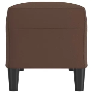 Lumarko Ławka, brązowa, 100x35x41 cm, tapicerowana sztuczną skórą - Ławki do przedpokoju - miniaturka - grafika 5