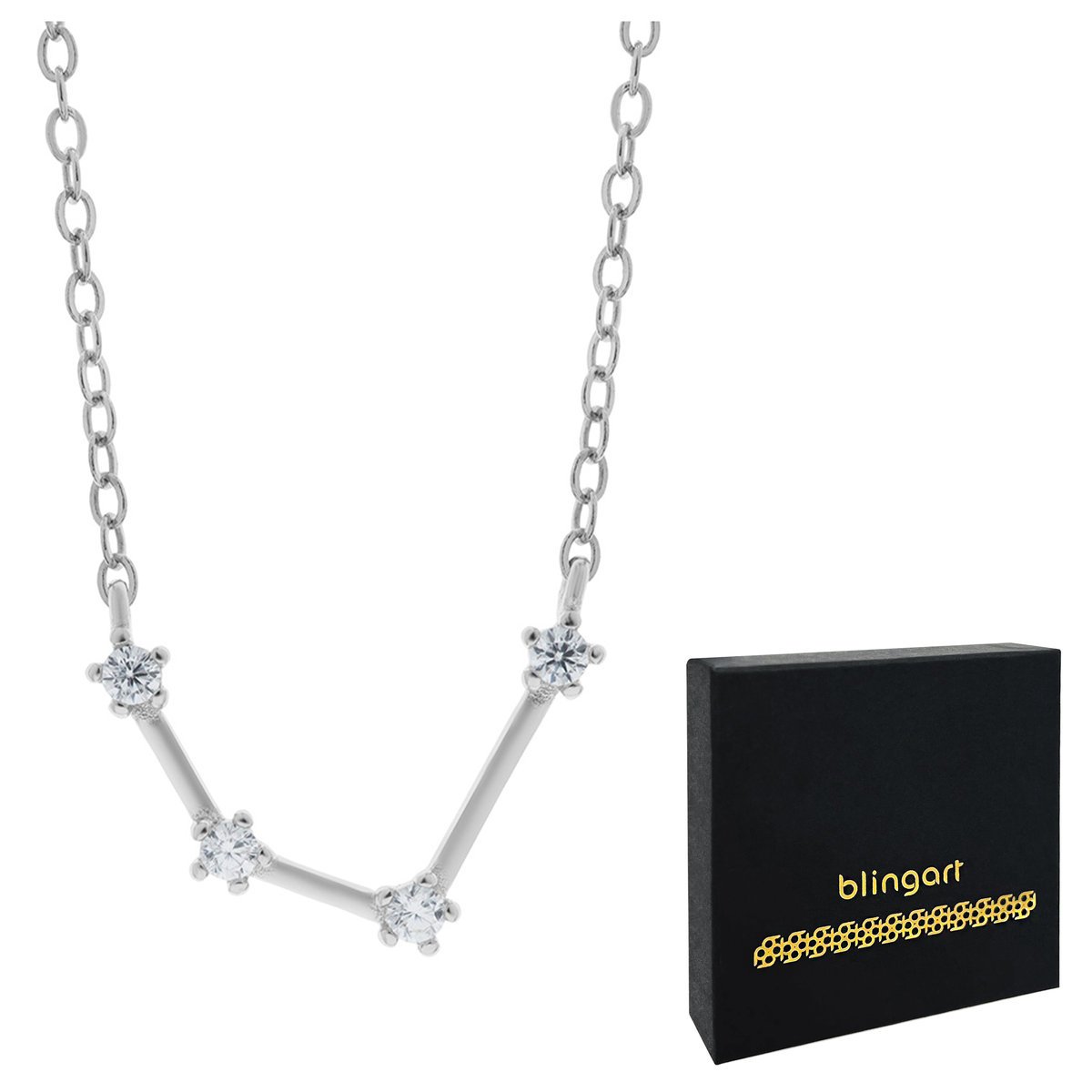 Naszyjnik srebrny znak zodiaku WODNIK