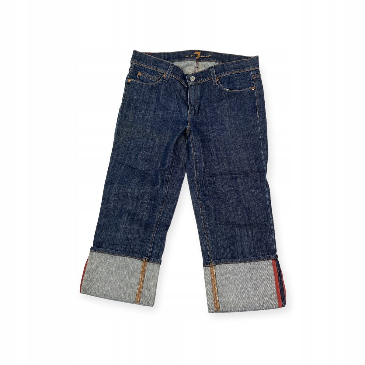 Jeansowe rybaczki damskie For All 7 Mankind 28