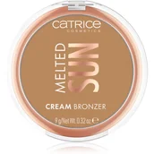 Bronzery i konturowanie twarzy - Catrice - Melted Sun - Cream Bronzer - Kremowy bronzer - 9 g - 020 BEACH BABE - miniaturka - grafika 1