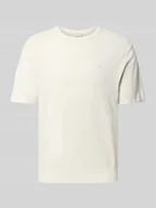 Koszulki męskie - T-shirt z wyhaftowanym logo model ‘SUPIMA’ - miniaturka - grafika 1
