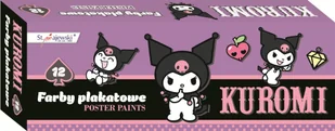 St. Majewski Farby plakatowe 12 kolorów 20ml Kuromi - Szkolne artykuły papiernicze - miniaturka - grafika 1