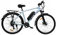 Rowery elektryczne - ROWER ELEKTRYCZNY Niebieski 28 TREKKINGOWY ZE WSPOMAGANIEM 60-70km Shimano - miniaturka - grafika 1