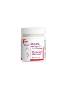 DOLFOS IMMUNO HERBS MINI 60 TAB. - Suplementy i witaminy dla kotów - miniaturka - grafika 1
