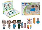 Zabawki kreatywne - Układanka magnetyczna szpital 110769 - miniaturka - grafika 1