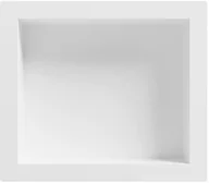 Półki łazienkowe - Mexen X-Wall-S półka wnękowa SMC z kołnierzem 35,5 x 40,7 cm, biała - 1901354109 - miniaturka - grafika 1