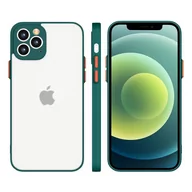 Etui i futerały do telefonów - Milky Case silikonowe elastyczne półprzezroczyste etui do Samsung Galaxy S21+ 5G (S21 Plus 5G) ciemnozielony - miniaturka - grafika 1