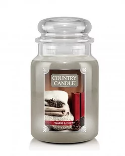 Świeca zapachowa COUNTRY CANDLE Warm and Fuzzy, duży słoik, 680 g, 2 knoty - Świece - miniaturka - grafika 1
