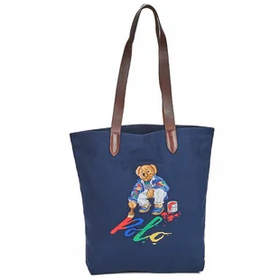 ralph lauren polo bear mis shopperka damska granatowa torba na zakupy - Torby i wózki na zakupy - miniaturka - grafika 1