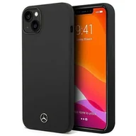 Etui i futerały do telefonów - Mercedes Nakładka do iPhone 14 6,1" MEHMP14SSILBK czarna hardcase Silicone Line Magsafe - miniaturka - grafika 1