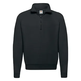 Bluza męska Zip Neck Classic Fruit of the Loom - Czarny XL - Bluzy męskie - miniaturka - grafika 1
