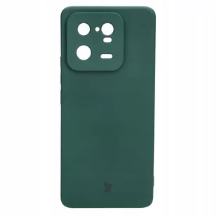 Bizon Etui Case Silicone Sq do Xiaomi 13 Pro, ciemnozielone - Etui i futerały do telefonów - miniaturka - grafika 1