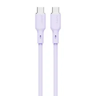 Kable USB - Kabel USB Aukey Kabel USB-C do USB-C Aukey CB-SCC102, 100W, 1.8m (lawendowy) - miniaturka - grafika 1