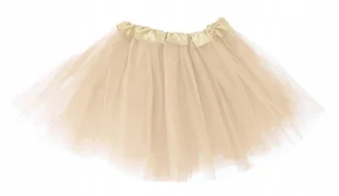STRÓJ SPÓDNICZKA TIULOWA BEŻOWA 30cm KOSTIUM PRZEBRANIE TUTU - Stroje karnawałowe STRÓJ SPÓDNICZKA TIULOWA BEŻOWA 30cm KOSTIUM PRZEBRANIE TUTU - Stroje karnawałowe - miniaturka - grafika 1