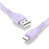 Kable USB - Kabel USBA-USBC  BASIC 1.2m liliowy - miniaturka - grafika 1
