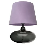 Lampy stojące - Lampka stołowa Sawa 41142116 Kaspa abażur przydymiona czarna fioletowa - miniaturka - grafika 1