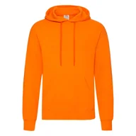 Bluzy męskie - Bluza Męska Z Kapturem Hooded Sweat Pomarańczowy r. S - miniaturka - grafika 1