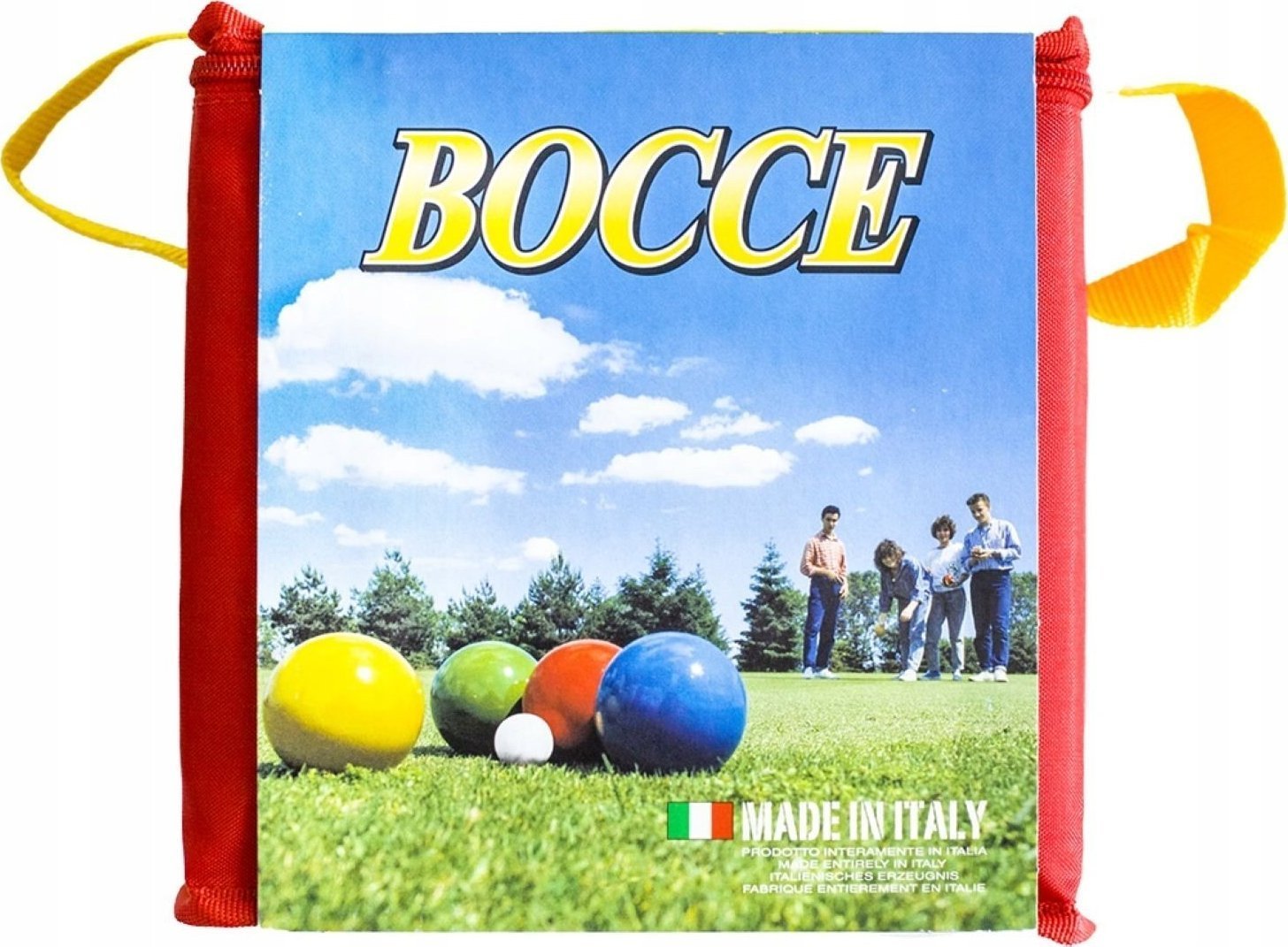 Lucio Londero Drewniane Kule do Gry 8 szt. - Boule, Bule, Petanque LONDERO 100 mm w Pokrowcu