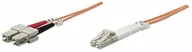 Patchcordy - Intellinet Network Solutions Patchcord światłowodowy LC SC Multimode OM1 1m 471251 - miniaturka - grafika 1