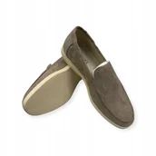 Mokasyny męskie - Mokasyny męskie zamszowe Old Money 41 - miniaturka - grafika 1