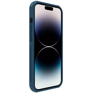 Nillkin Super Frosted Shield Pro Magnetic Case etui iPhone 14 Pro Max z MagSafe magnetyczne niebieski - Etui i futerały do telefonów - miniaturka - grafika 6