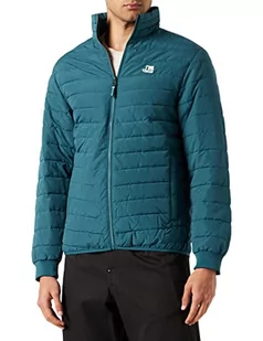 Jack & Jones Jcologan męska kurtka pikowana z kołnierzem, Głęboki niebieski z odcieniem zielonkawego, M - Kurtki męskie - miniaturka - grafika 1