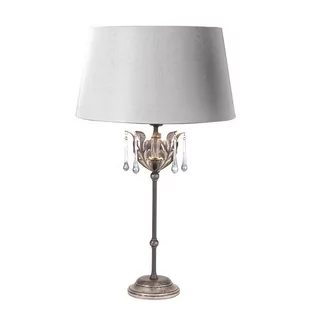 Elstead Lighting Amarilli Table Lamp Black/Silver AML/TL BLK/SIL Elstead lampa stołowa stylowa abażurowa AML/TL BLK/SIL) - Lampy stojące - miniaturka - grafika 1