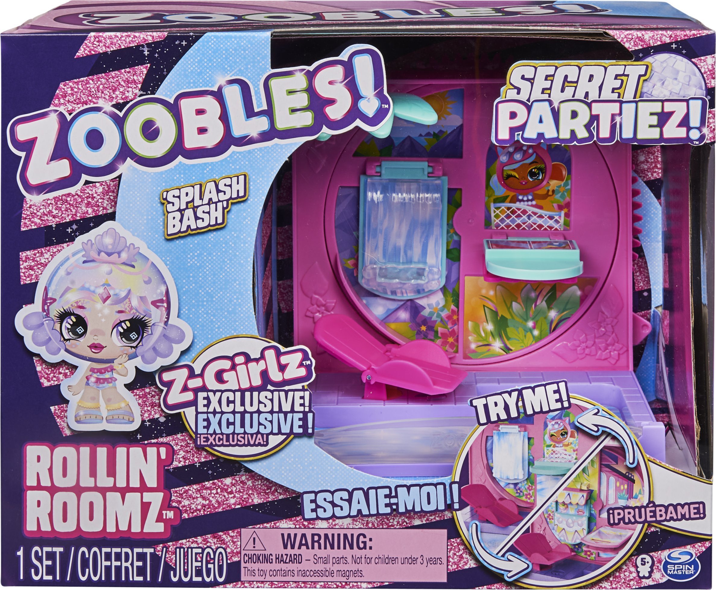 Figurka Spin Master ZOOBLES playset, 2 serie Secret Partiez Splash Bash, 6064355